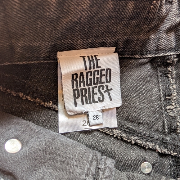 The Ragged Priest Black Jeans Colorful Stars Sz 24 - Picture 4 of 9